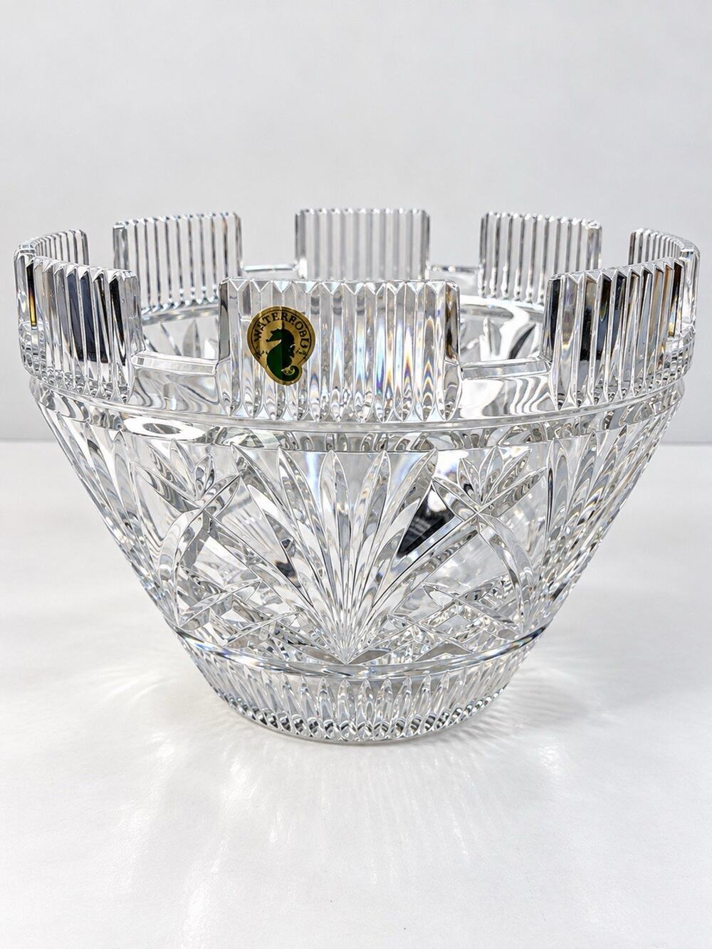 House Waterford Crystal Castle 10” Bowl Ireland 40021477 Box COA Rare
